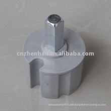 60mm Quadrate plastic end plug with metal head for awning style-awning component,awning parts for awning rail,awning mechanisms